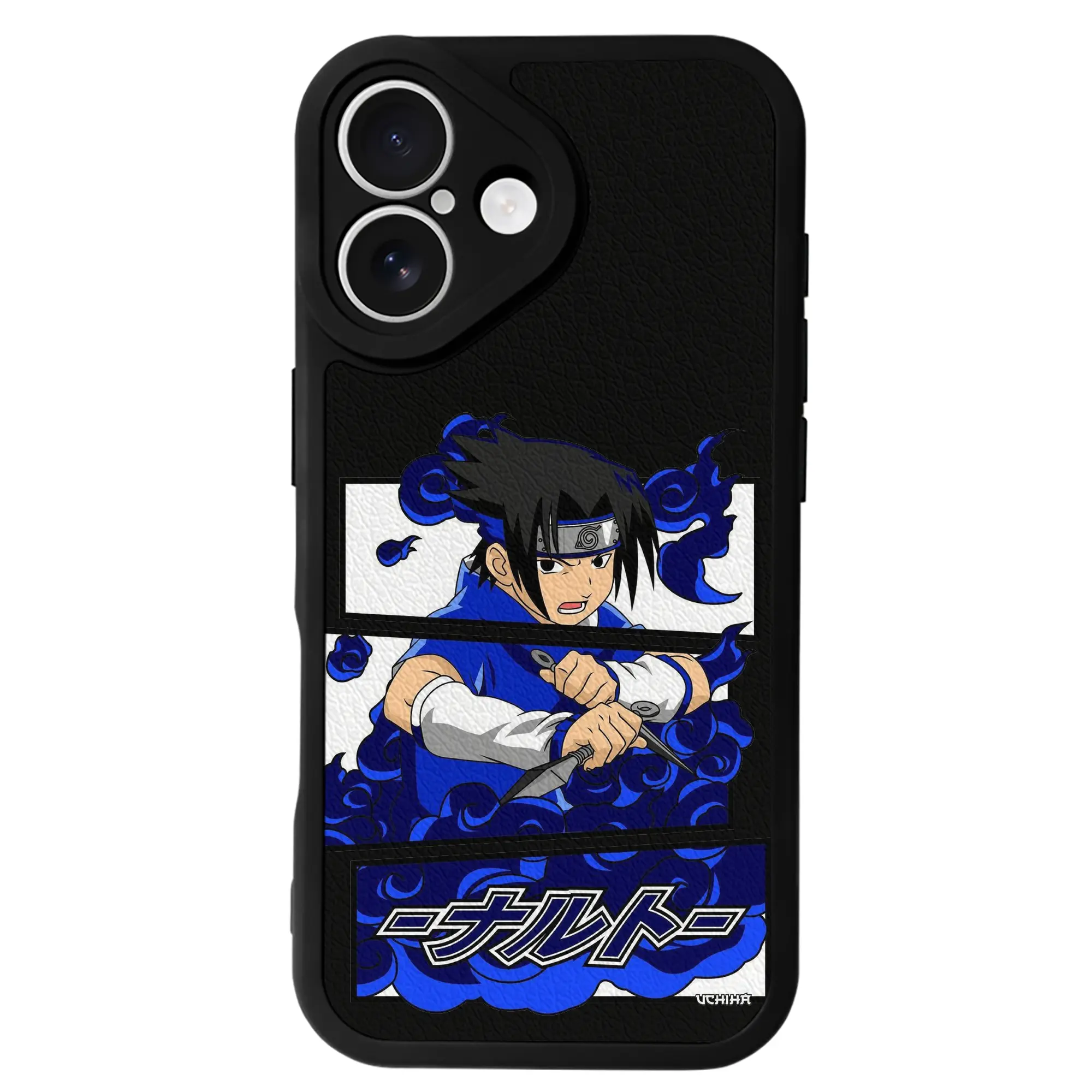 ナルト グッズ うちは サスケ - IPhone 16シリーズ対応 ・ シリコンスマホケース ・ レザー調 ・ 高精度フィット ・ 耐衝撃 ・ ワイヤレス充電対応 ・ 精密カット